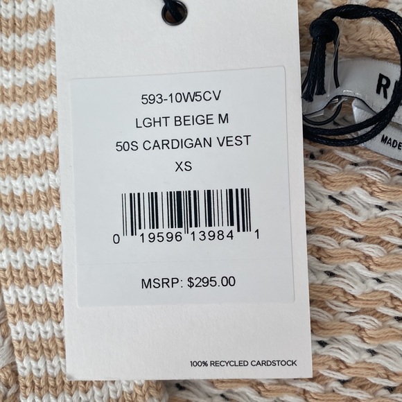 Re/Done Cardigan Vest - Picture 2 of 5